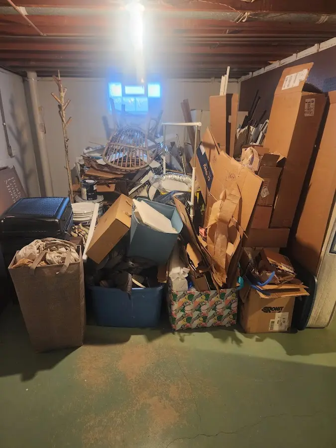 Roll-off dumpster container at job site for Yard Waste Dumpster Rental in Pascagoula